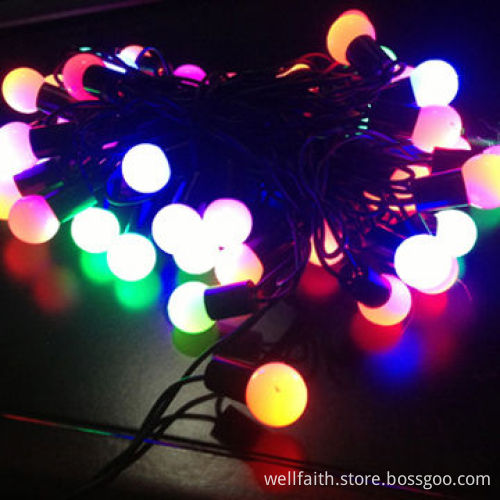 Battery-powered waterproof LED string lights with wedding favor and Xmas LED